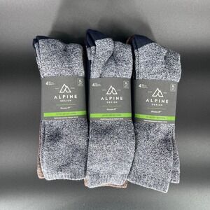 Alpine Design‎ Men's XL Crew Hiking Socks Performance Assorted 4-Pack - Lot of 3